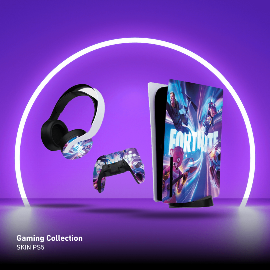 Adesivo per Playstation 5 FORTNITE - Personalizza la tua PS5 con adesivi console e controller - Lab07Official - LAB0000205