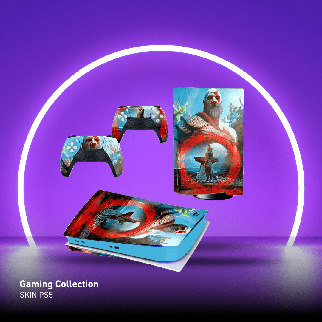 Adesivo per Playstation 5 GODOFWAR - Personalizza la tua PS5 con adesivi console e controller - Lab07Official -