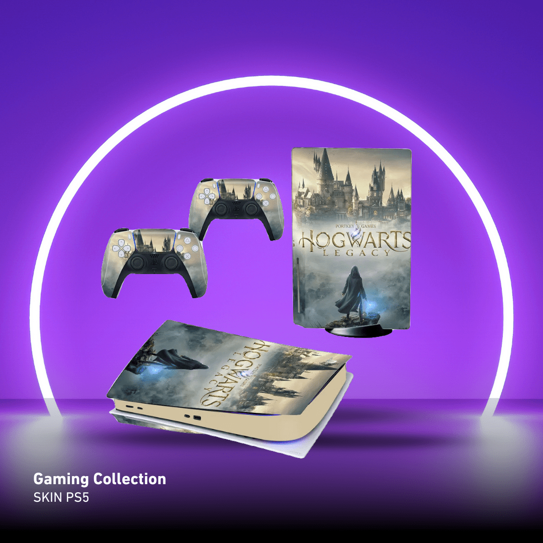 Adesivo per Playstation 5 HOGWARTS - Personalizza la tua PS5 con adesivi console e controller - Lab07Official - LAB0000134