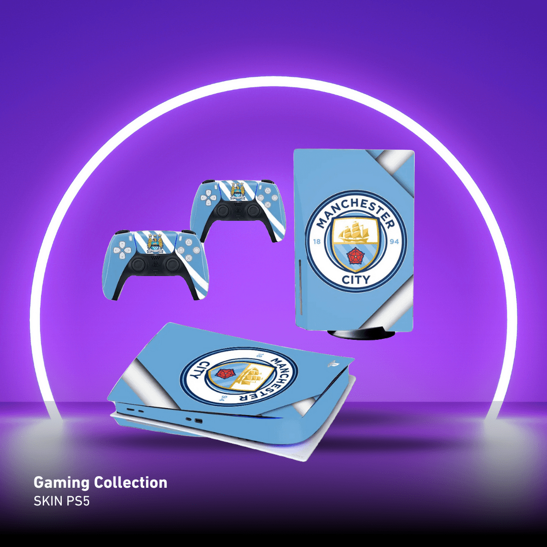 Adesivo per Playstation 5 MANCHESTER - Personalizza la tua PS5 con adesivi console e controller - Lab07Official - LAB0000158