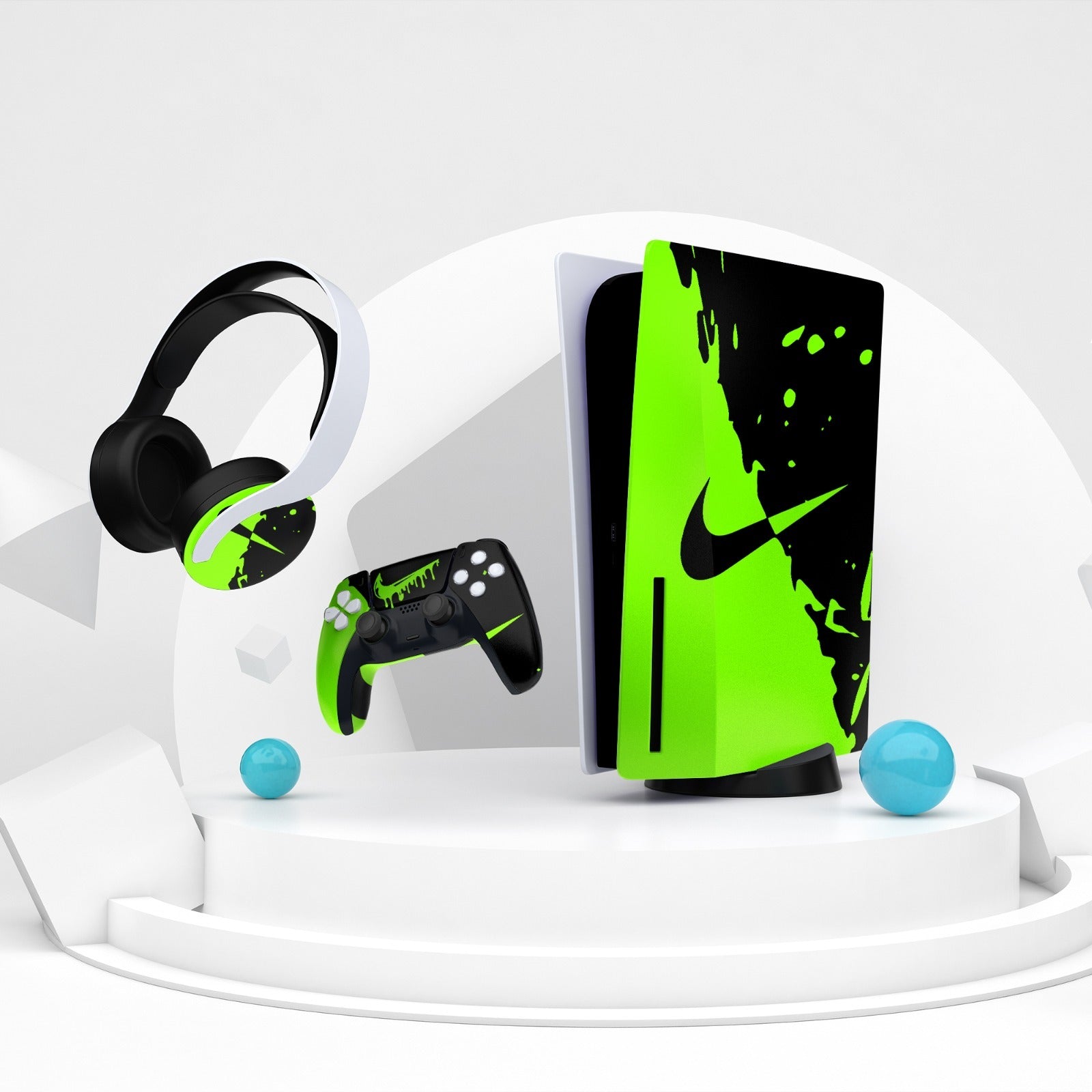 Adesivo per Playstation 5 SWOOSH - Personalizza la tua PS5 con adesivi console e controller - Lab07Official -