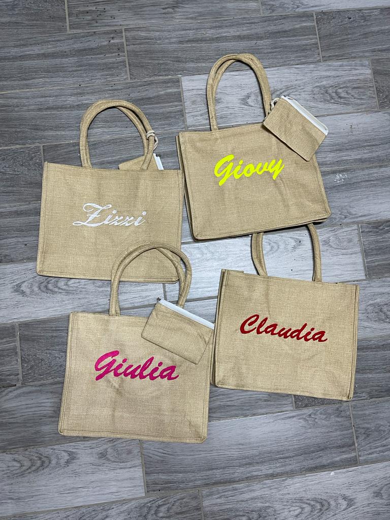 Borsa da mare in Juta - Lab07Official -