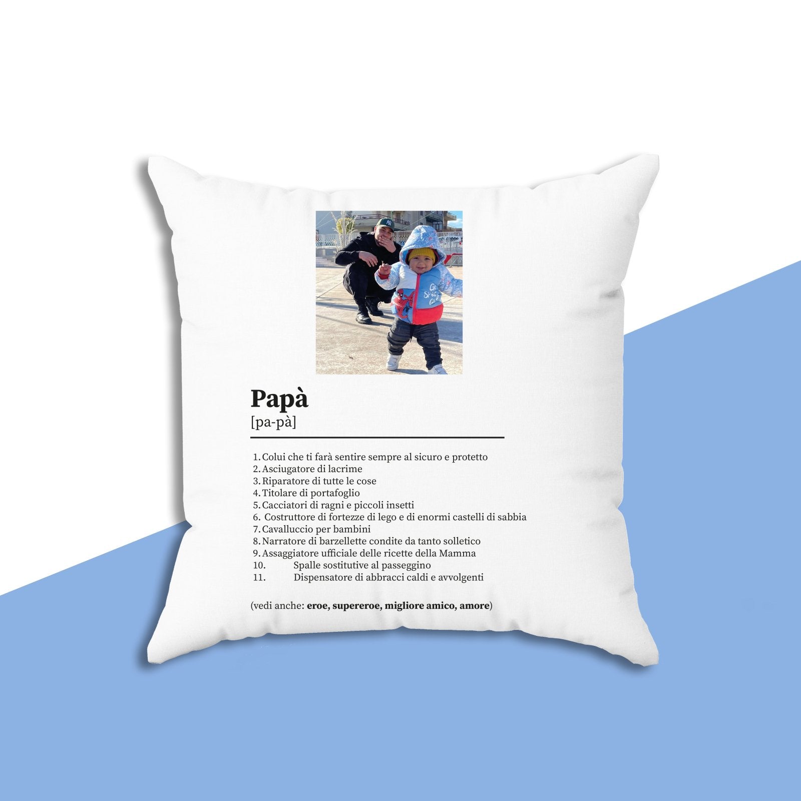 Cuscino personalizzato Festa del Papà - Lab07Official -