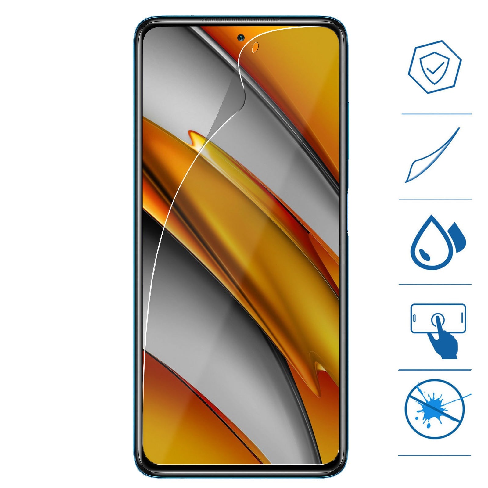 Pellicola Idrogel per tutti gli smartphone - Lab07Official -