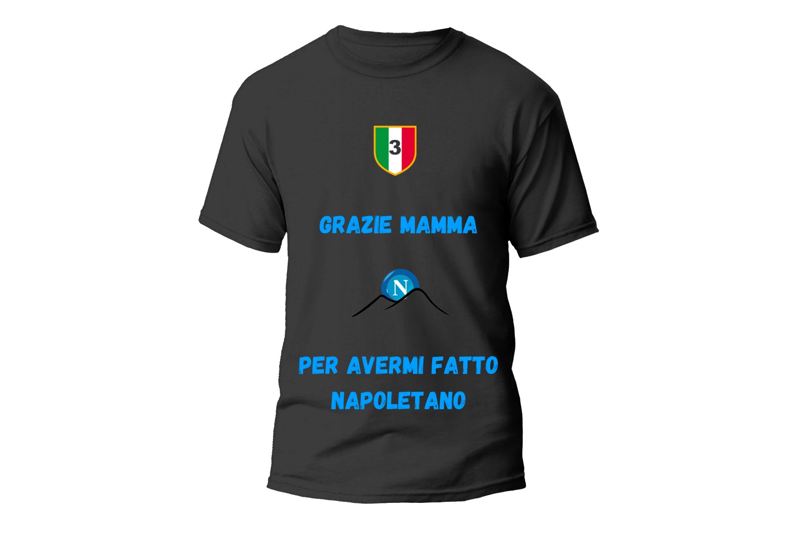 T-shirt Grazie Mamma (BIANCA O NERA) - Lab07Official -