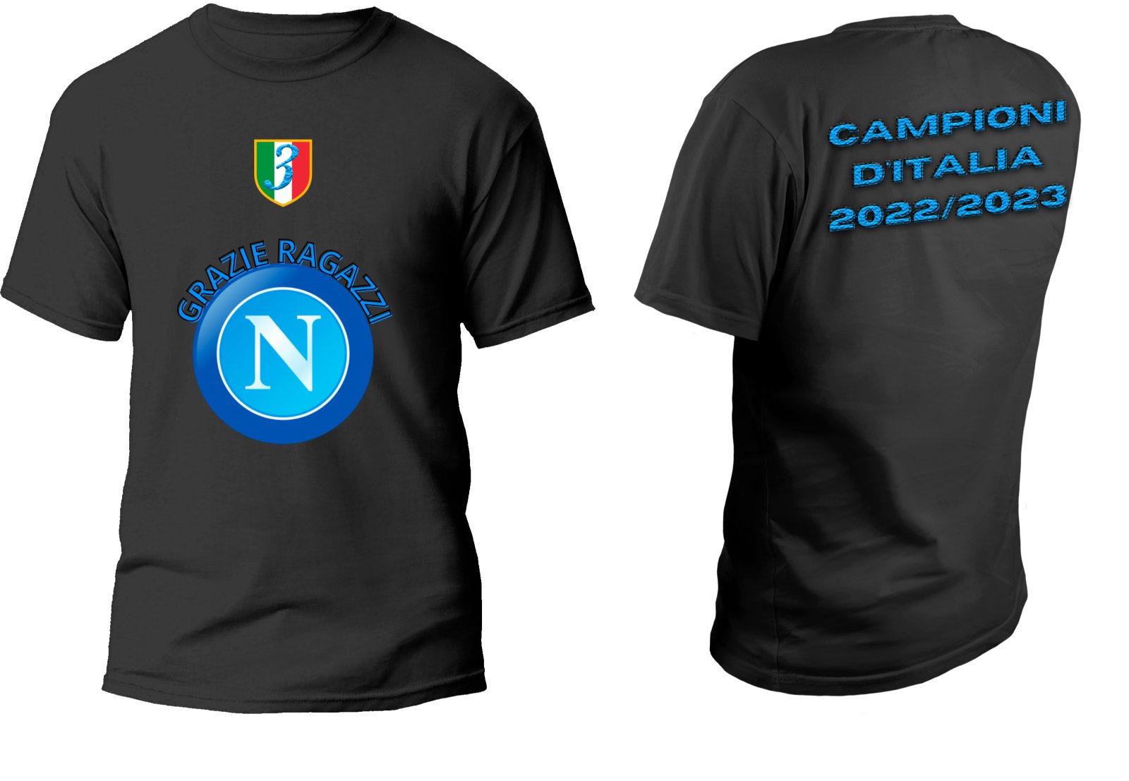 T-shirt Grazie Ragazzi (BIANCA O NERA) - Lab07Official -