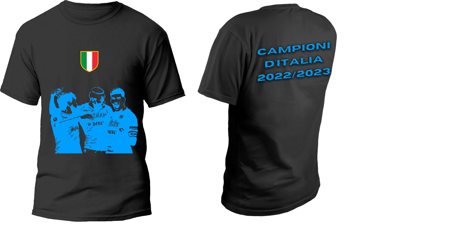 T-shirt Trio delle Meraviglie (BIANCA O NERA) - Lab07Official -