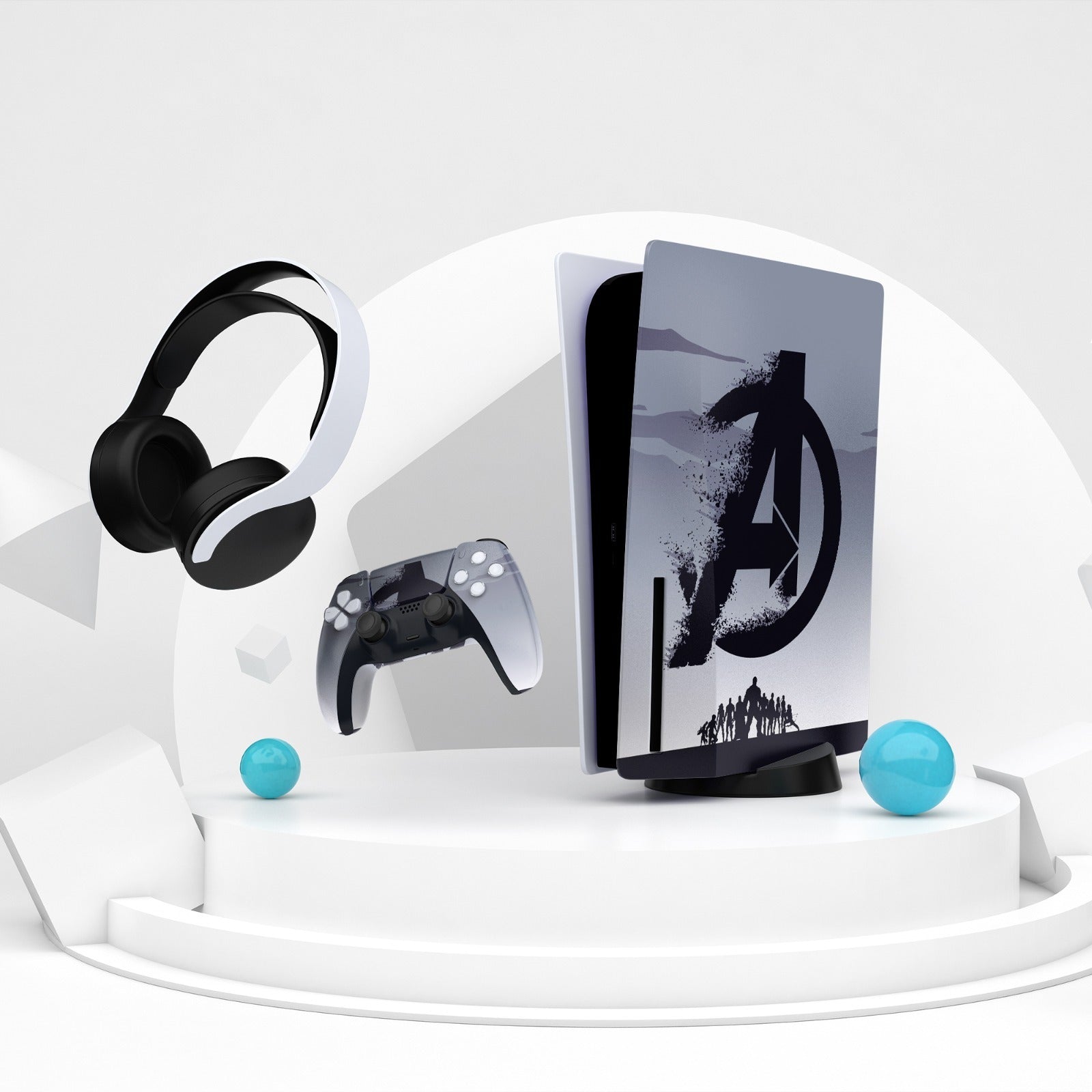 Adesivo per Playstation 5 AVENGERS - Personalizza la tua PS5 con adesivi console e controller - Lab07Official -