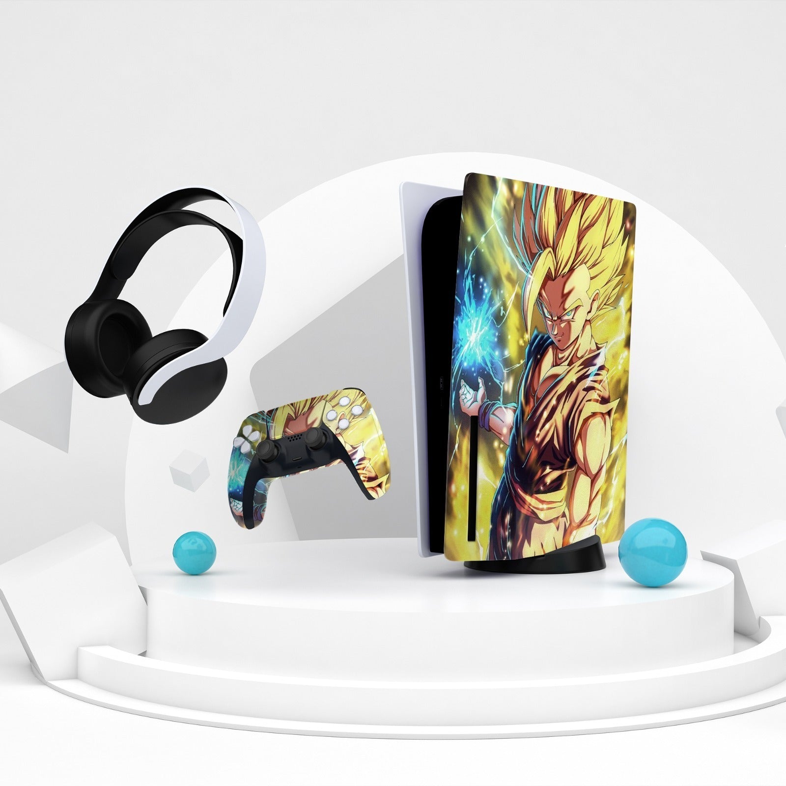 Adesivo per Playstation 5 DRAGON BALL - Personalizza la tua PS5 con adesivi console e controller - Lab07Official -