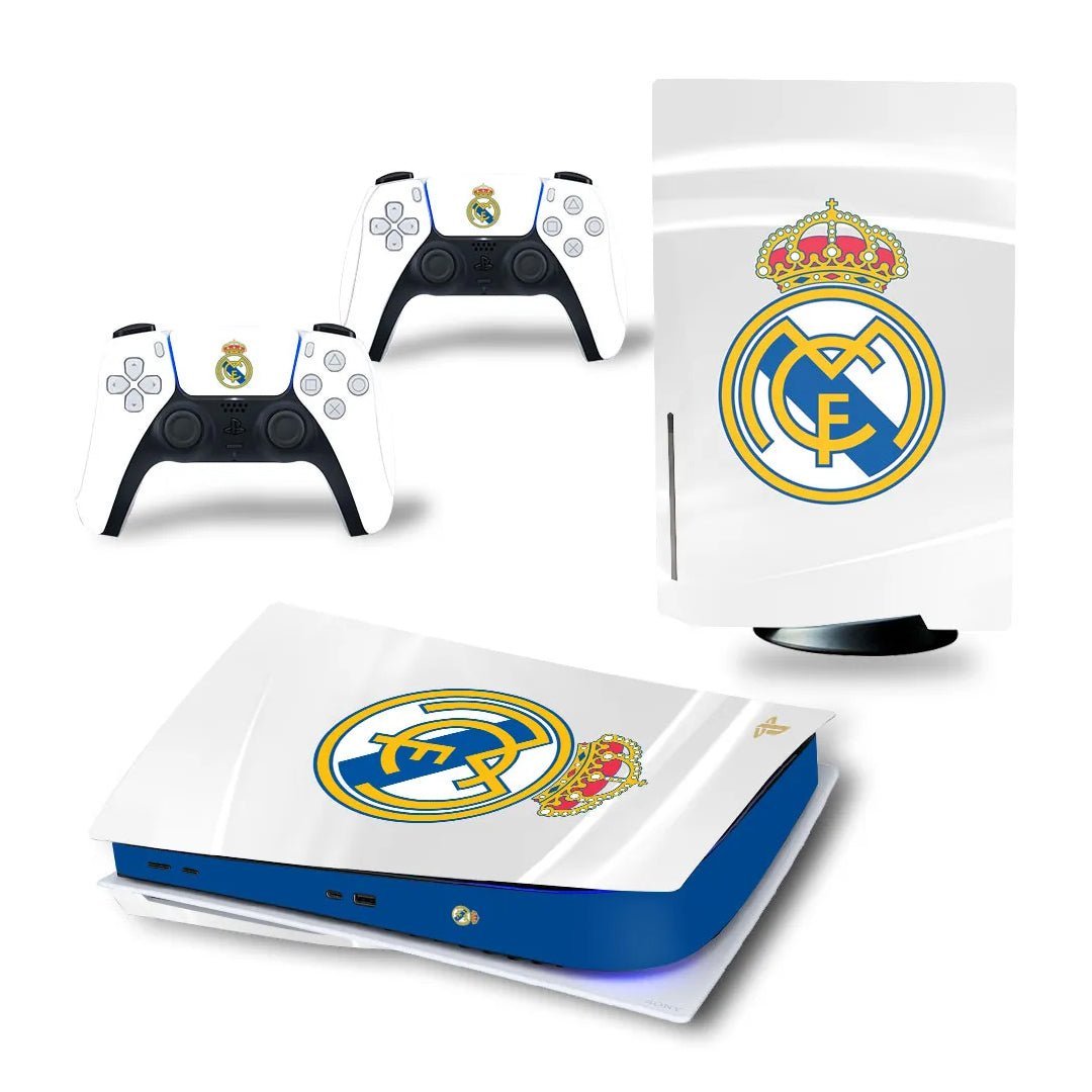 Adesivo per Playstation 5 REAL MADRID - Personalizza la tua PS5 con adesivi console e controller - Lab07Official -
