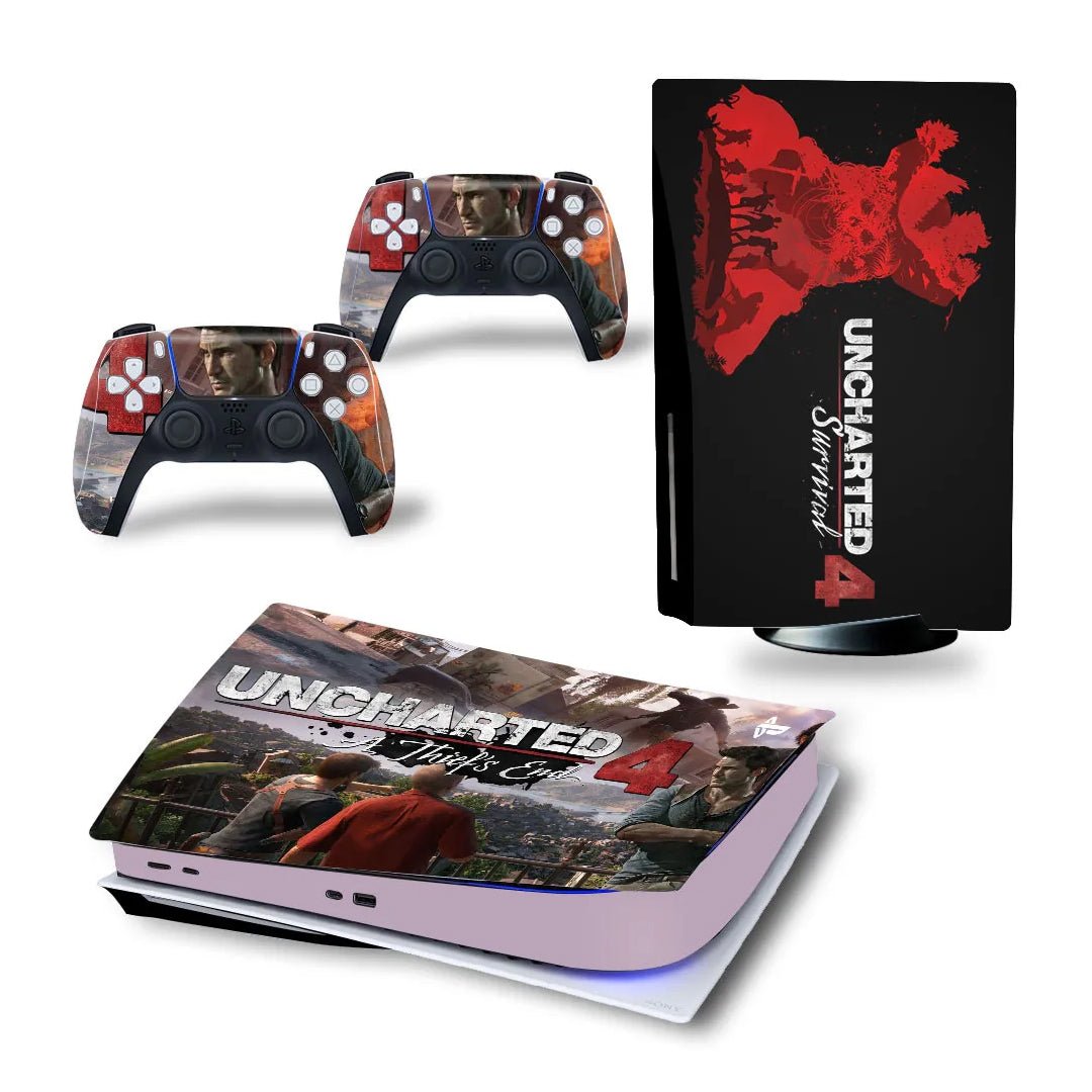 Adesivo per Playstation 5 UNCHARTED - Personalizza la tua PS5 con adesivi console e controller - Lab07Official -
