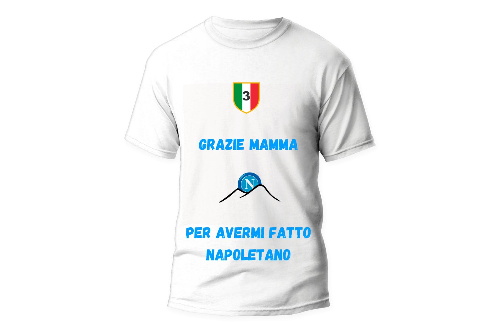 T-shirt Grazie Mamma (BIANCA O NERA) - Lab07Official -