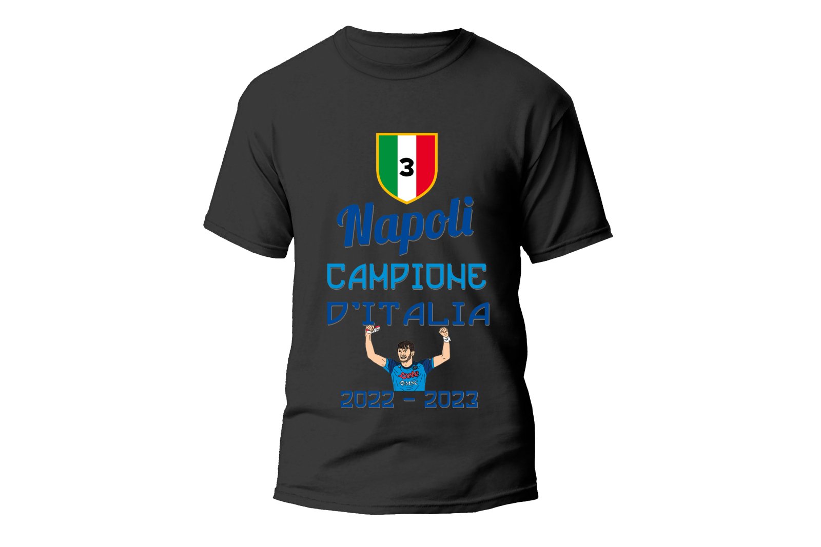 T-shirt Napoli (BIANCA O NERA) - Lab07Official -