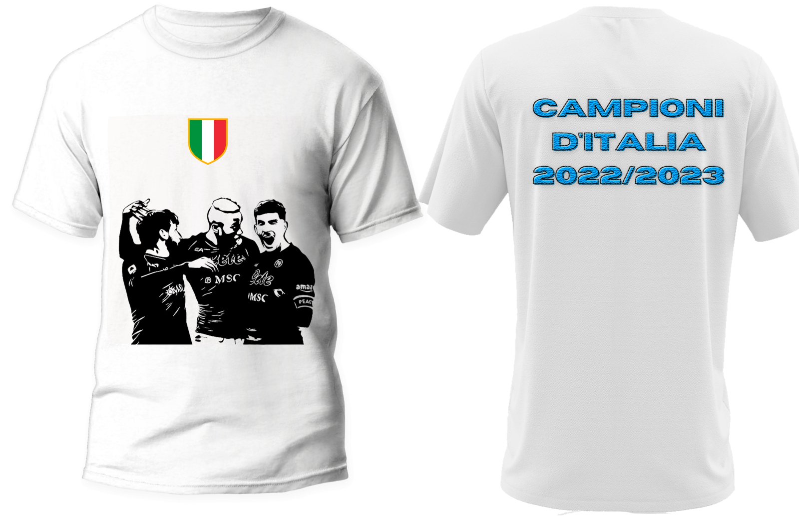 T-shirt Trio delle Meraviglie (BIANCA O NERA) - Lab07Official -